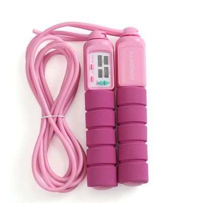 Fitness Springtouw ABS Handle Gewichtsverlies Springtouw Voor Thuis Fitness Loop Counter Tot 9999 OK-168 Blauw