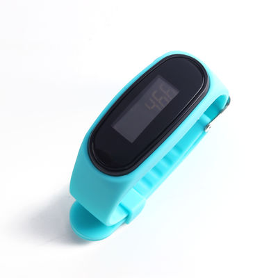 Rectangle Pink Silicone Wearable Step Tracker Eenvoudige polsvoetmeter
