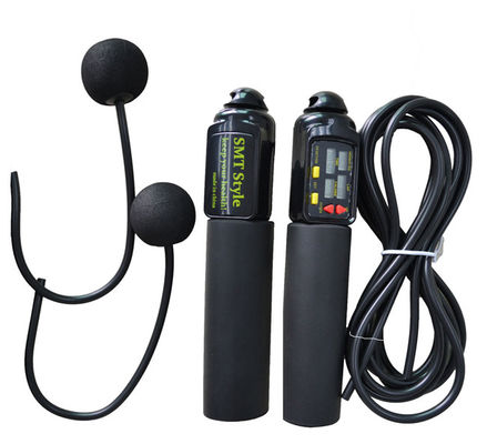 Alle zwarte 180 mm bulk draadloos springtouw variabele snelheid voor school gym