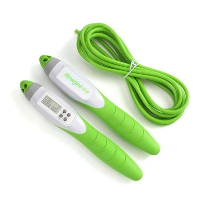 Digitale springtouw tangle-free zacht kralen touw met comfortabel golvend handvat en verstelbare lengte voor fitnessactiviteiten Verzendkosten