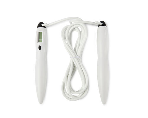 Gepersonaliseerd Witte Gym Springtouw Digitaal Teller Springtouw 300cm Verstelbaar