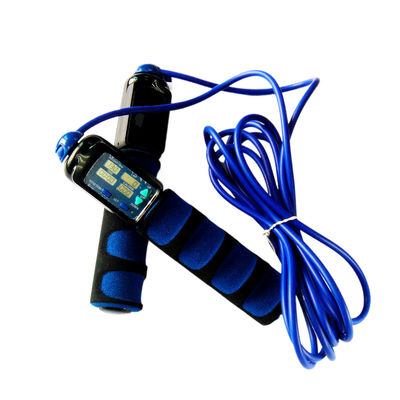 Fitness Springtouw Custom Kleur Logo Zwart Donkerblauw Springtouw Elektronisch Oefening Springtouw OK-168
