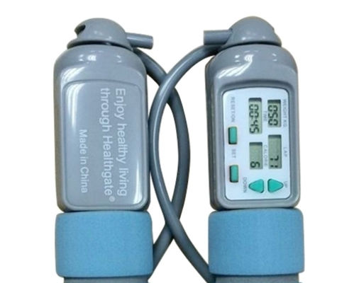 Fitness Springtouw ABS Handle Gewichtsverlies Springtouw Voor Thuis Fitness Loop Counter Tot 9999 OK-168 Blauw