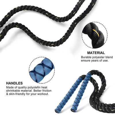 Fitness Springtouw Upgrade Gewichtdragend Springtouw Polyester Nylon Dikke touw Verbeterde lichamelijke conditie Training