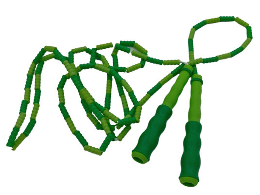 Groene kleur Unisex bamboe springtouw Oefening Springtouw voor kind Tiener