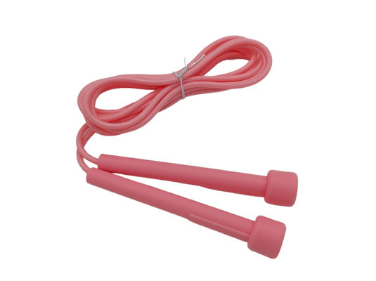 Pink Plastic Handle Fitness Springtouw Eenvoudig Ontwerp Kinderen Springtouw
