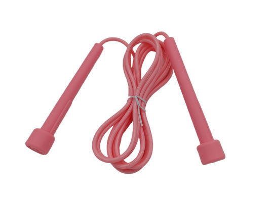 Pink Plastic Handle Fitness Springtouw Eenvoudig Ontwerp Kinderen Springtouw