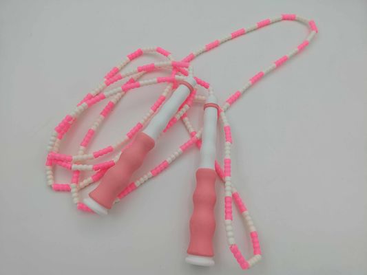 Sprongtouw Zacht perled nylon touw met verstelbare lengte en golvende handgrepen Ontworpen voor matige lichaamsbeweging en Kids Fitness Springtouw