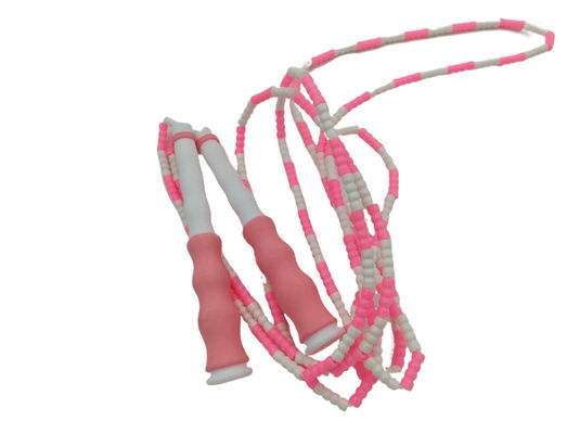 Sprongtouw Zacht perled nylon touw met verstelbare lengte en golvende handgrepen Ontworpen voor matige lichaamsbeweging en Kids Fitness Springtouw