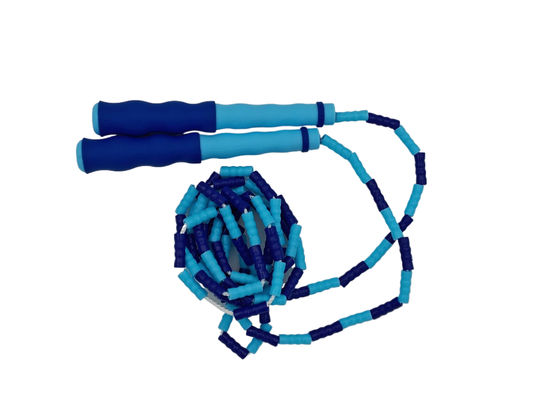 Blauwe kleur Unisex bamboe Sport springtouw Oefening springtouw voor volwassenen
