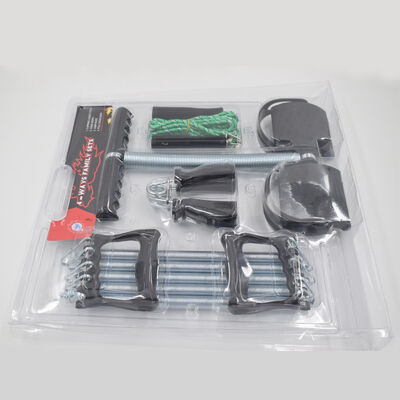 Multifunctionele fitness set met veervoet pedaal weerstand band Houten handvat Spring touw Grip Versterker en spiertraining Vier stukken set