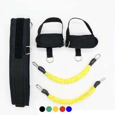 Complete elastische oefenbandenset voor workouts thuis en in de sportschool