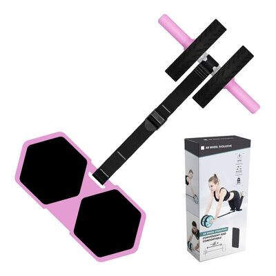 Multifunctionele Ab Roller Wielset met Kniemat en Weerstandsband voor Core Training Thuis en Full Body Workout