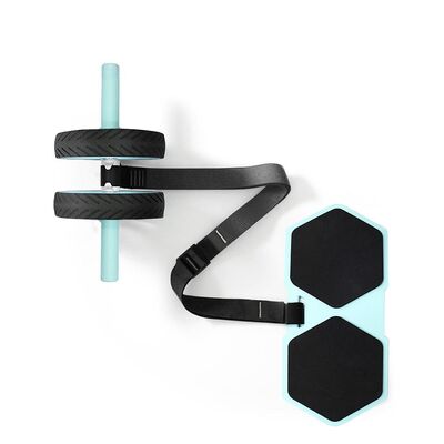 Home Fitness Ab Roller Kit met niet-slip-wielen en verstelbare riem voor buik en kern kracht training