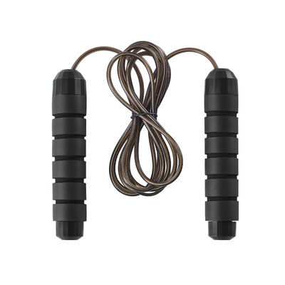 Gepersonaliseerd logo fitness spring touw professionele met 325g gewicht en zwarte kleur