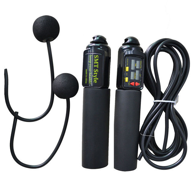 Alle zwarte 180 mm bulk draadloos springtouw variabele snelheid voor school gym