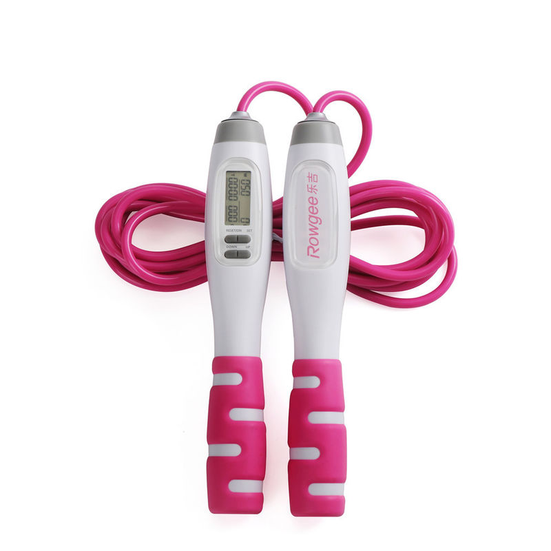 Fitness springtouw 2.8m Turn Count Time Setting ASJ-01 Pink Fat Loss springtouw voor commercieel in Home Gym
