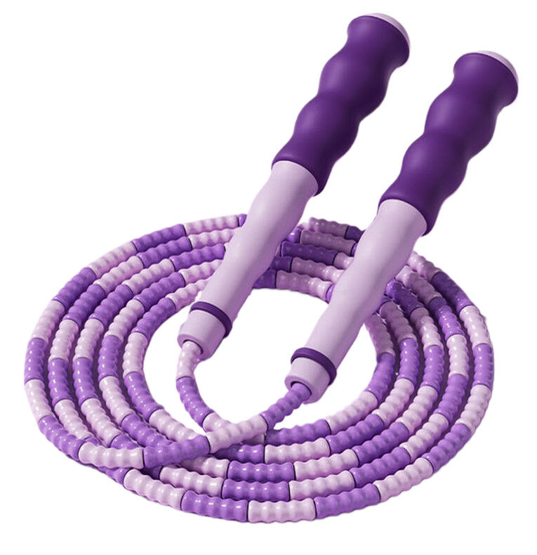 Paarse kleur Fitness Springtouw zachte kraal springtouw voor kinderen