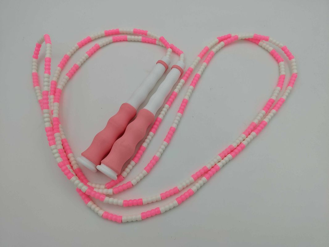 Roze kleur Unisex bamboe binnenshuis Springtouw Oefening Springtouw voor kind Tiener