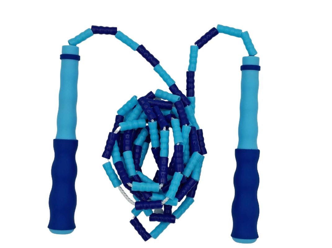 Blauwe kleur Unisex bamboe Sport springtouw Oefening springtouw voor volwassenen