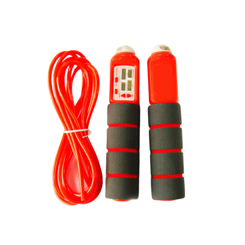 Aanpassen Springtouw Kinderen Springtouw Houten Handle Sport Oefen Gereedschap Met CR2032 Batterij